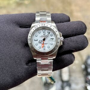 Rolex Oyster Explorer II White Dial Silver