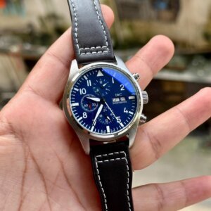 IWC Pilot's Chrono Blue Dial-Silver Bezel