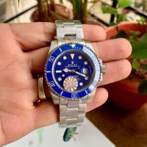rolex submariner silver blue