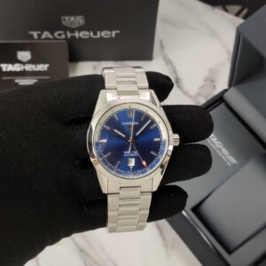 tag heuer twin time blue