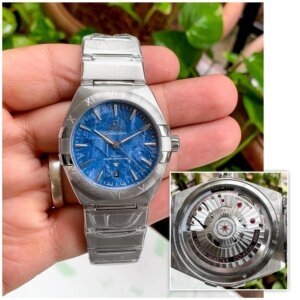 Omega Constellation Meteorite Edition Blue Semi ETA
