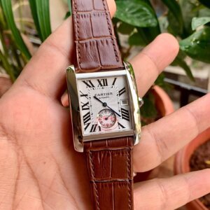 Cartier TANK MC Collaborateur Silver-Brown