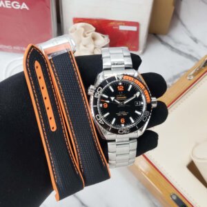 Omega Seamaster Planet Ocean 600m Orange Swiss With Extra Strap