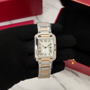 Cartier Tank Anglaise Ladies Auto Back Open