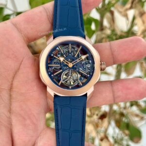 Bvlgari Octo Roma Tourbillion Blue Rose Gold