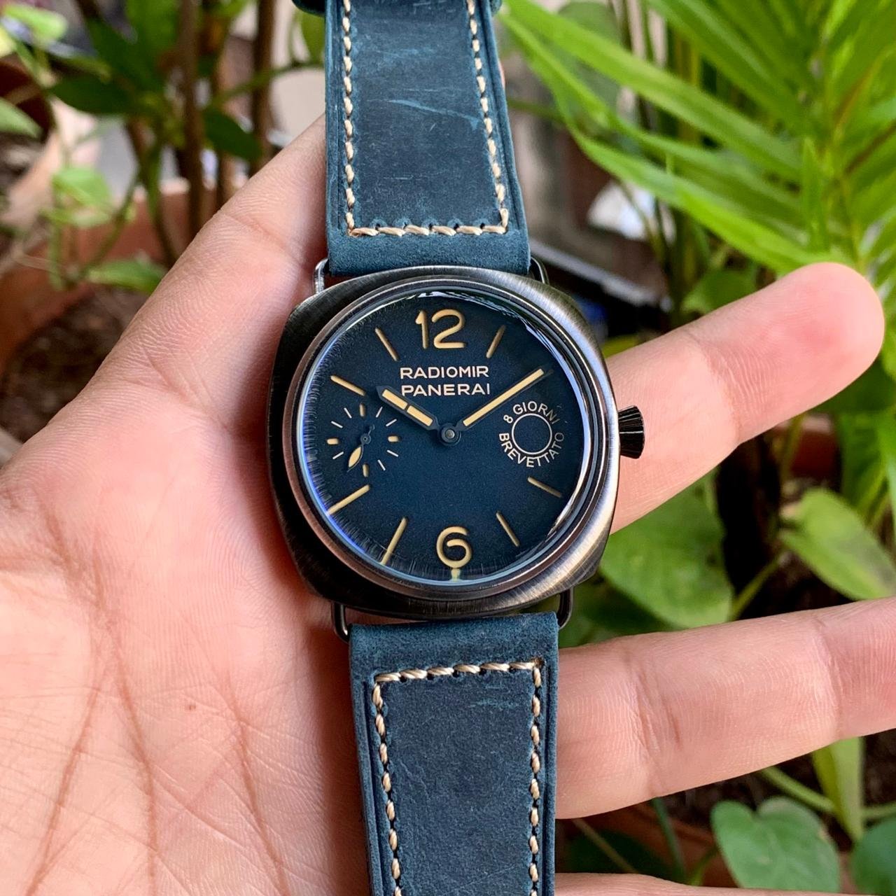 radiomir edition blue strap watch