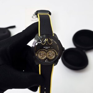 black dial dual engine watch automatic