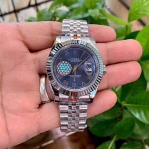 blue dial automatic gents rolex