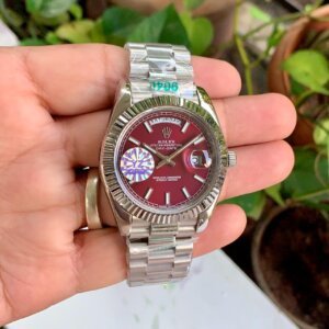 cherry color dial automatic silver