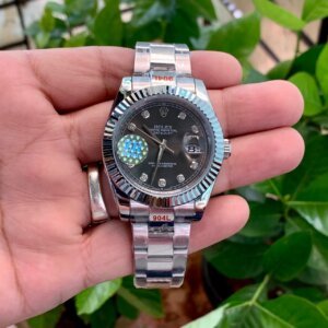 silver chain automatic diamond