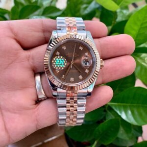 dual tone chain rolex automatic