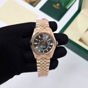 rolex rosegold chain jubilee