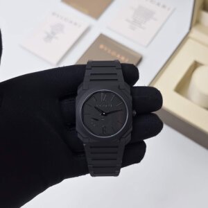 full black color watch automatic
