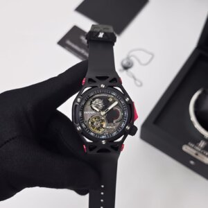 black strap automatic ferrari edition