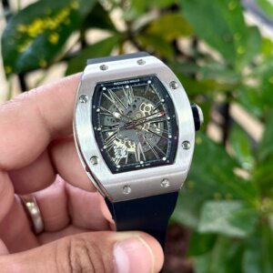 skeleton dial with black strap
