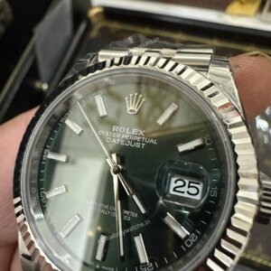 green dial automatic swiss watch