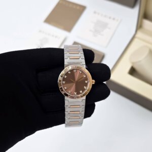 bvlgari ladies watch quartz brown dial