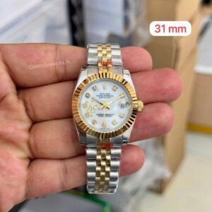 Rolex DateJust Jubilee DT White Dial Gold 31MM Ladies
