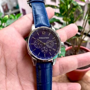 Audemars Piguet Chronograph Open Heart Blue-Silver SEmi ETA