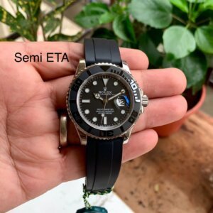 Rolex Yacht Master Black-Silver Semi Swiss