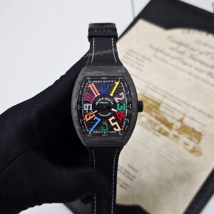 Franck Muller VANGUARD V 45 Color Dreams Carbon ABF Black Swiss