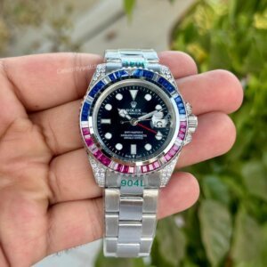 Rolex GMT Master 116710 Silver Diamond Edition