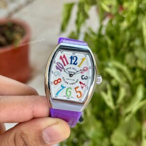 Franck Muller Color Dreams Purple-Silver Quartz Ladies