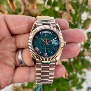 Rolex DayDate RG-Green Starry Dial Automatic YZ